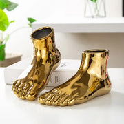 ceramic footed vase, view 2 - MRSLM