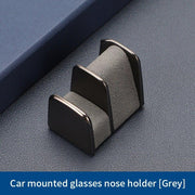 leather and zinc alloy car glasses holder, view 3 - MRSLM