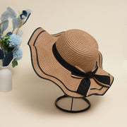 bowknot straw sun hat, view 2 - MRSLM