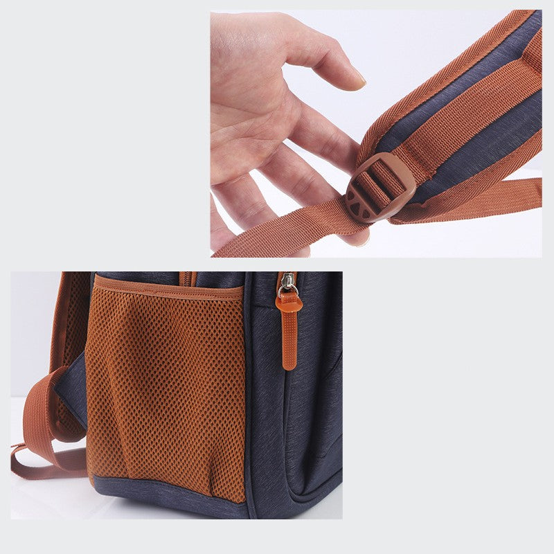 large capacity men's computer backpack, view 2 - MRSLM