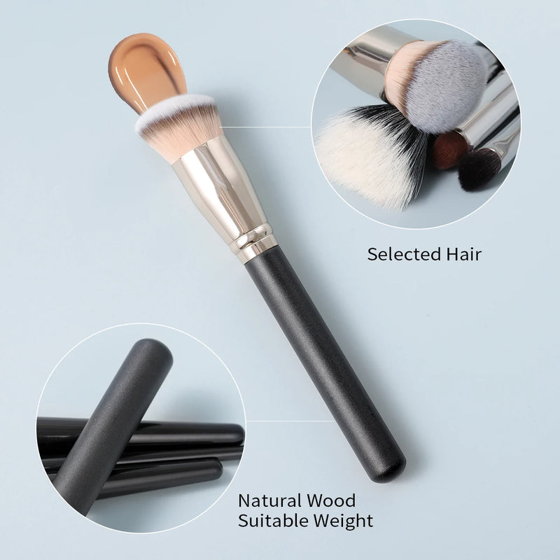 9-piece makeup brush set, view 8 - MRSLM