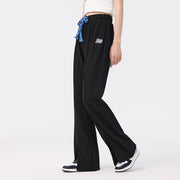 trendy flared split pants for women, view 5 - MRSLM