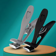 angled stainless steel toenail clipper with file - MRSLM