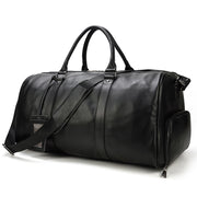 men's genuine leather gym bag, view 2 - MRSLM