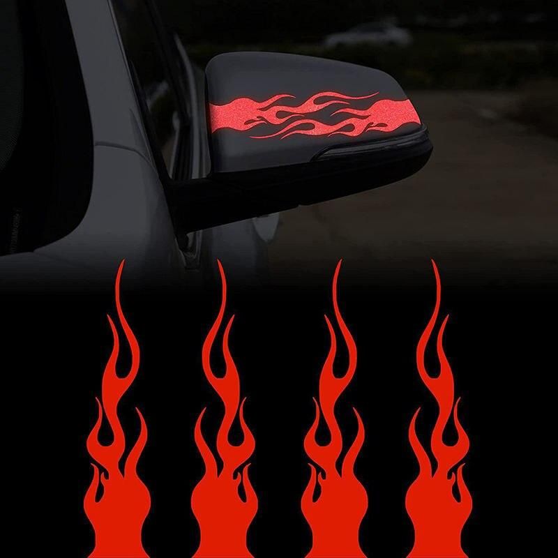 flame design reflective tape for cars and motorcycles - MRSLM
