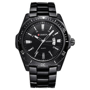 men's steel band quartz business watch, view 5 - MRSLM