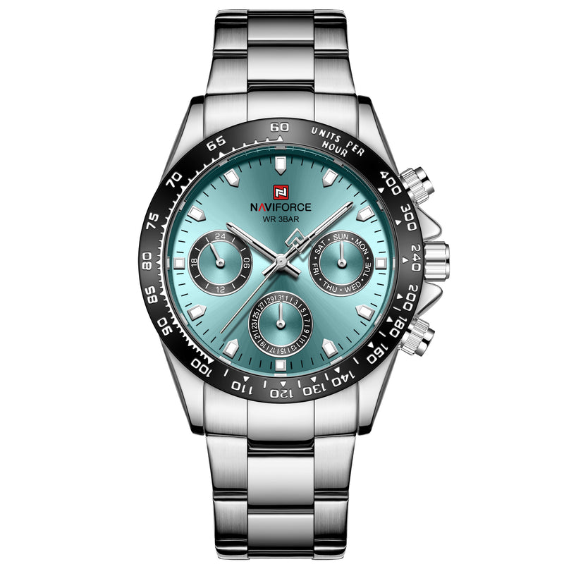 men's business steel band quartz watch, view 5 - MRSLM