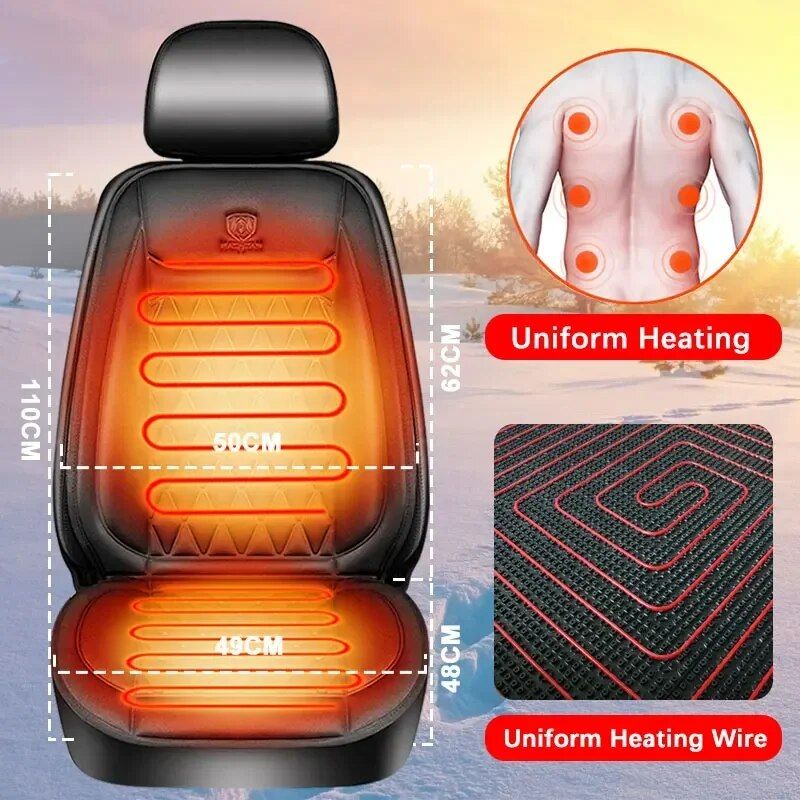 Quick-Heat Universal Car Seat Warmer with Three Modes