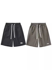 retro casual straight shorts, view 3 - MRSLM