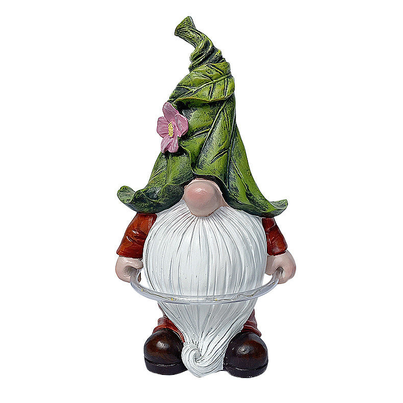 solar resin garden statue lamp, view 6 - MRSLM