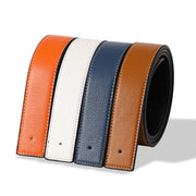 men's no-buckle split leather belt, view 7 - MRSLM