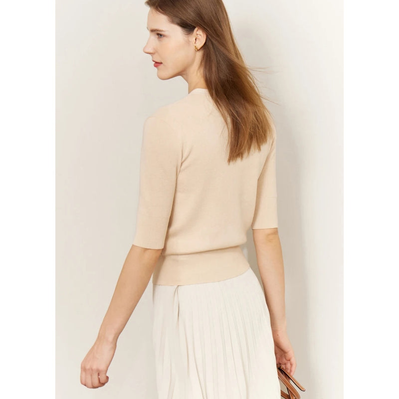 slim knitted cardigan, view 7 - MRSLM