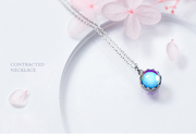 S925 sterling silver mermaid tear necklace, view 7 - MRSLM