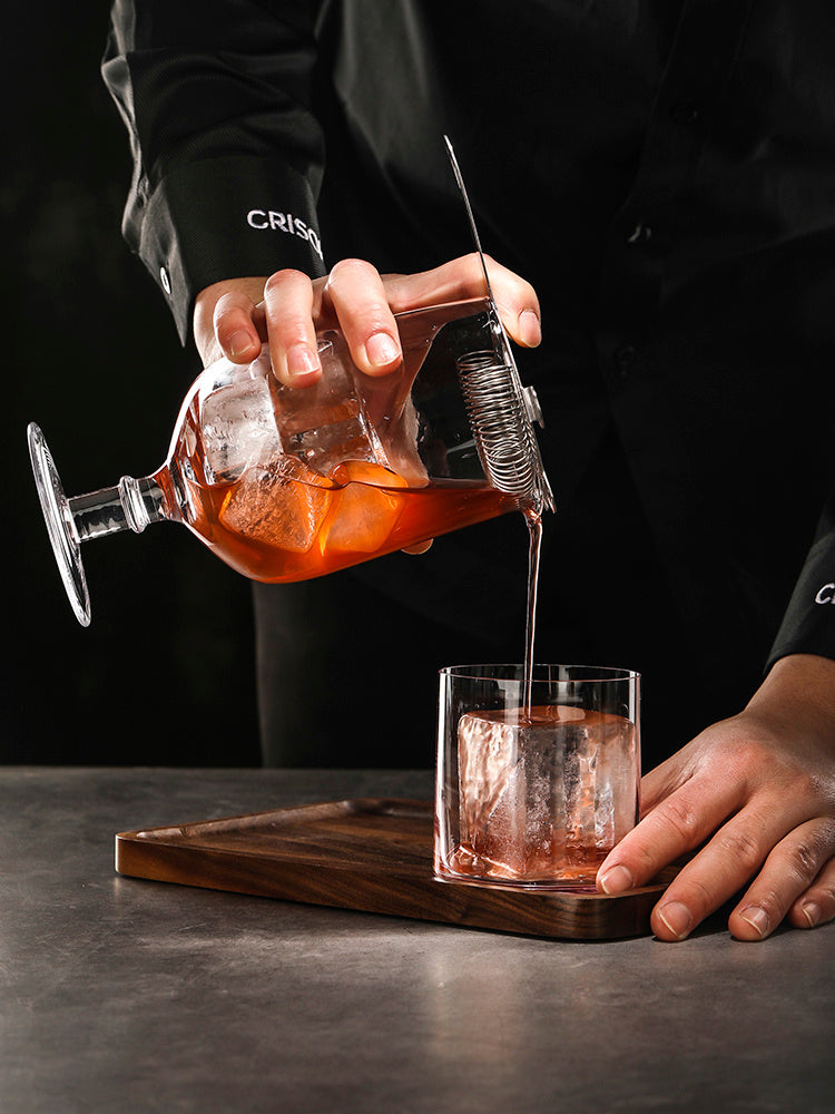 lead-free crystal cocktail mixing cup, view 2 - MRSLM