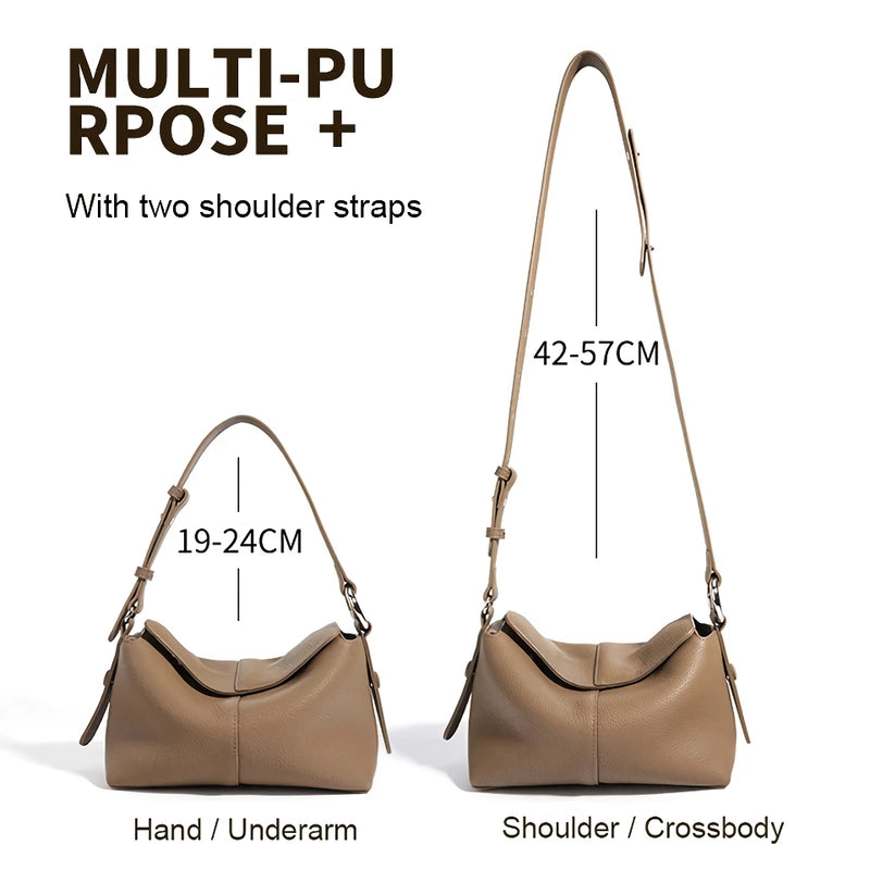 women's genuine leather crossbody shoulder bag, view 11 - MRSLM