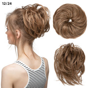 fluffy curly hair bun chignon, view 16 - MRSLM