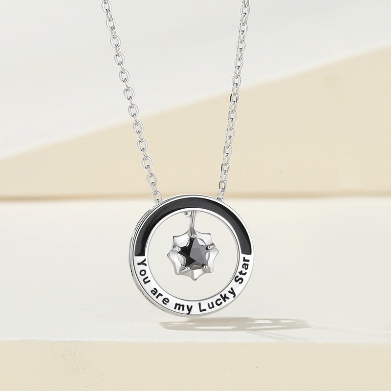 lucky star couple necklace, view 3 - MRSLM