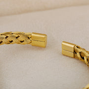 Woven charm bracelet, view 8 - MRSLM