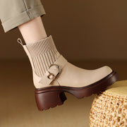 women's genuine leather ankle boots, view 9 - MRSLM
