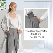 silk wide leg pants, view 9 - MRSLM
