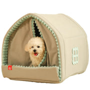 cozy enclosed pet dog bed, view 2 - MRSLM