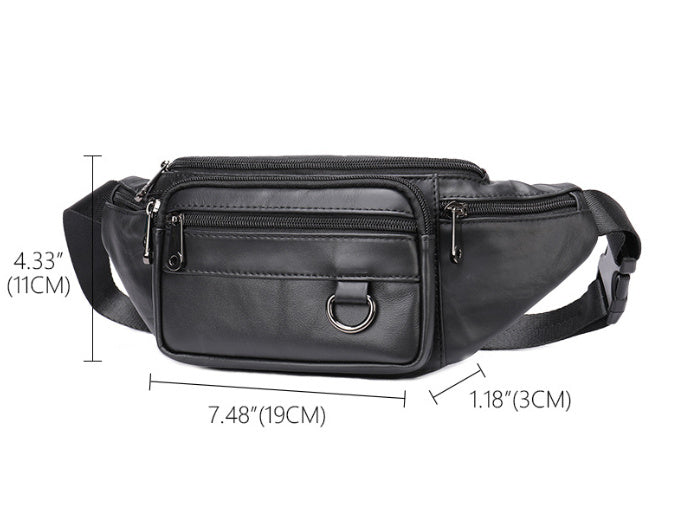 men's leather chest bag, view 7 - MRSLM