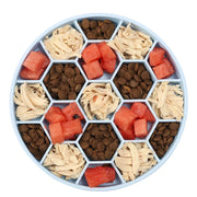 slow feeder dog bowl with silicone base, view 2 - MRSLM