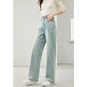 high waist wide leg denim pants, view 5 - MRSLM