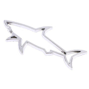 3D metal shark fish car emblem, view 2 - MRSLM