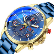 men's quartz watch stainless steel strap, view 5 - MRSLM