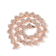 heart zirconium necklace, view 3 - MRSLM