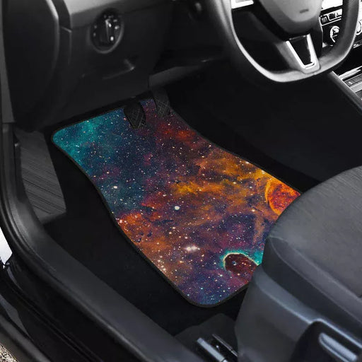 galaxy teal and orange car floor mats - MRSLM