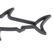 3D metal shark fish car emblem, view 7 - MRSLM