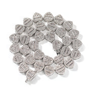 heart zirconium necklace, view 5 - MRSLM