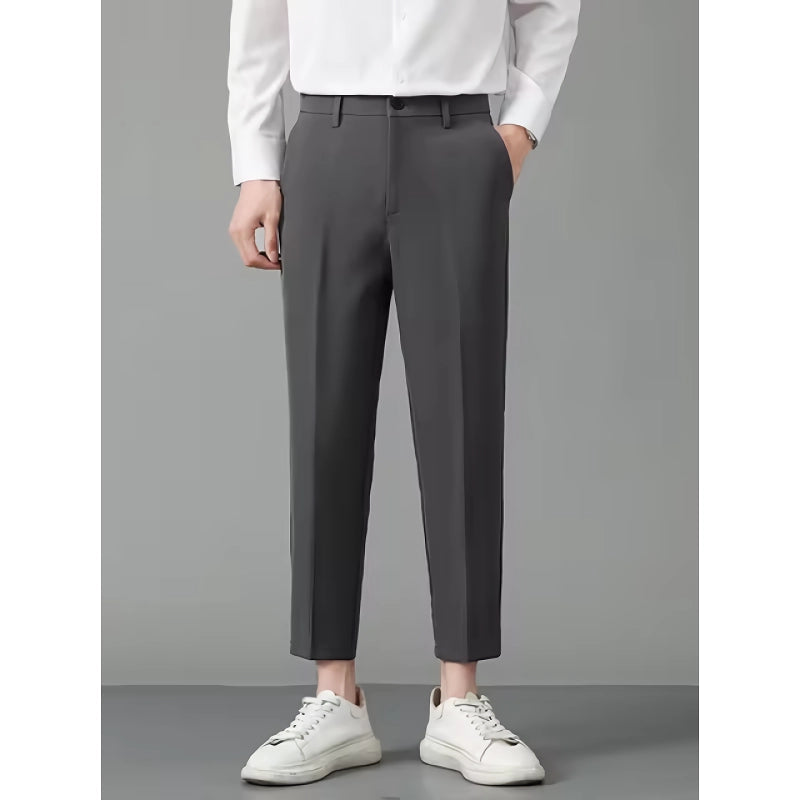 men's casual slim suit pants, view 4 - MRSLM