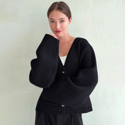 women's loose cardigan sweater, view 5 - MRSLM