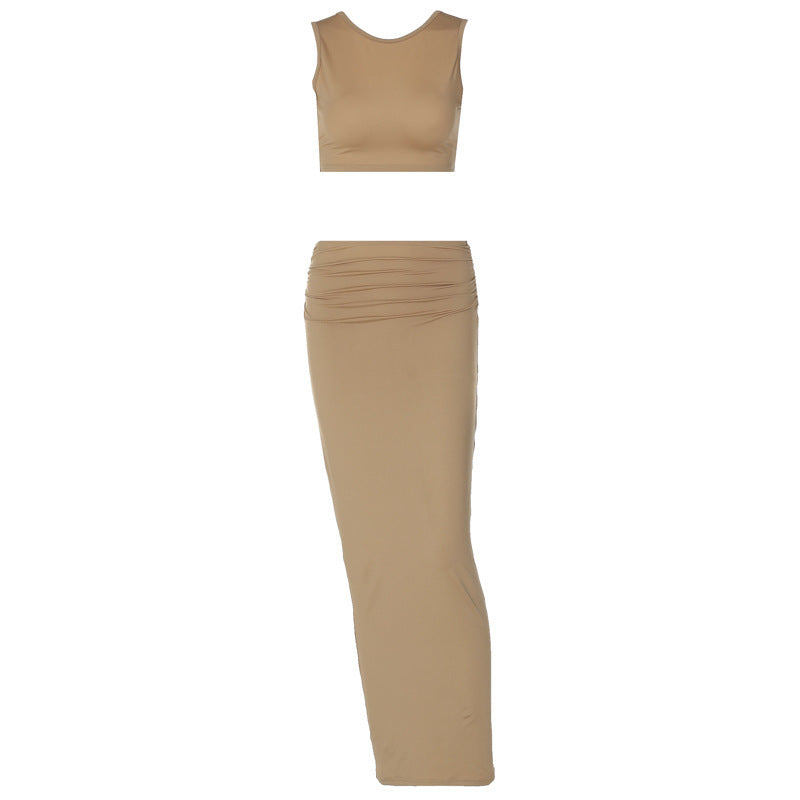women's tank top and long skirt set, view 6 - MRSLM