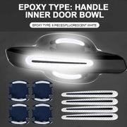 Carbon fiber car door handle protector stickers, view 8 - MRSLM
