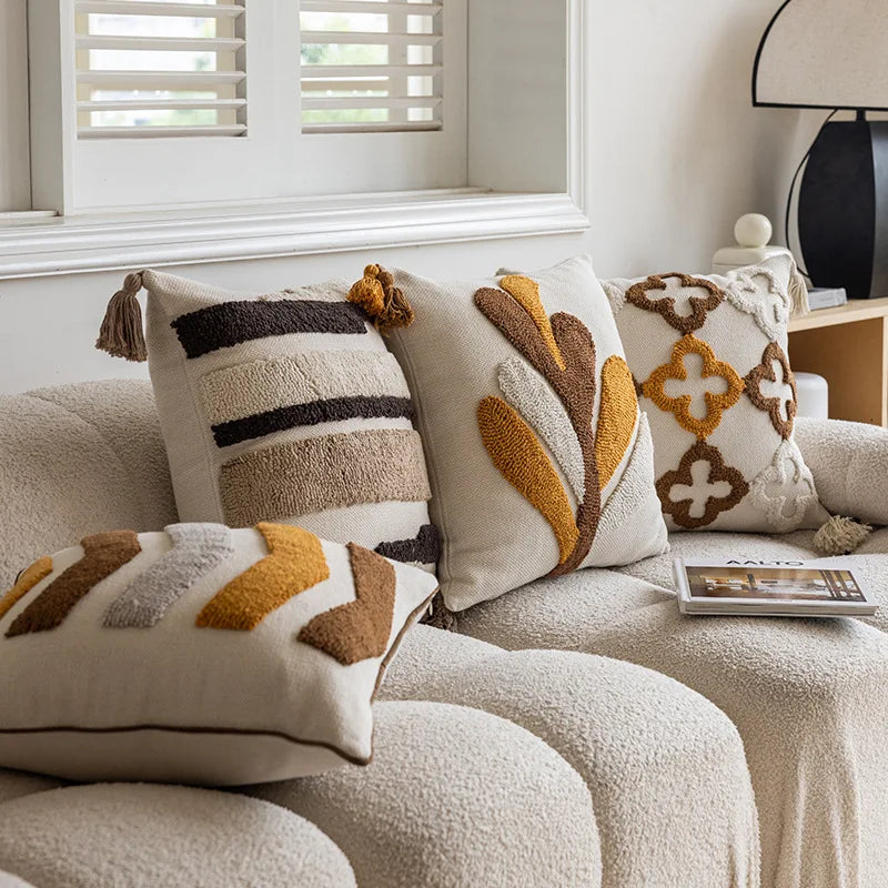 nordic retro tufted cushion cover, view 6 - MRSLM
