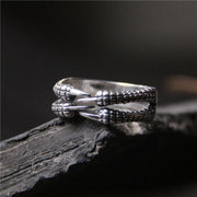 men's silver dragon claw ring - MRSLM