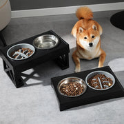 adjustable elevated dog bowls, view 7 - MRSLM