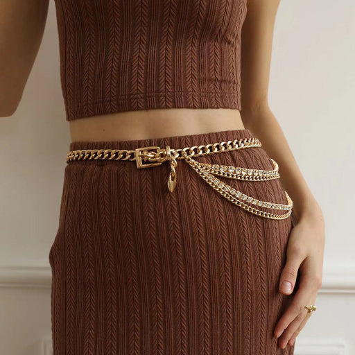 gold hollow waist chain - MRSLM