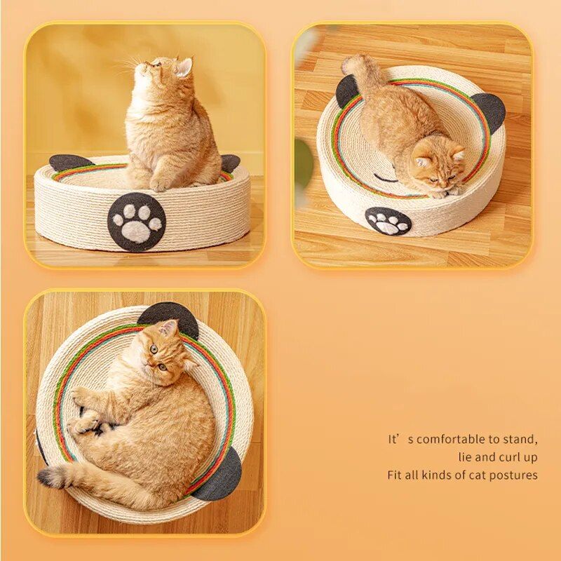round cat scratching pad, view 6 - MRSLM