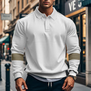 men's long-sleeved polo shirt, view 3 - MRSLM