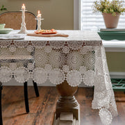water-soluble embroidery lace tablecloth, view 2 - MRSLM