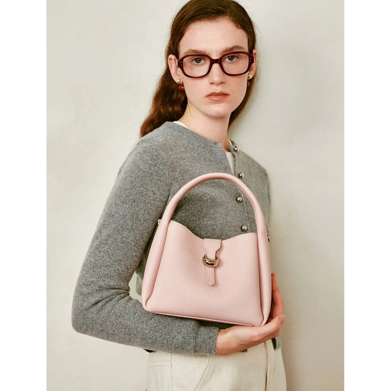 luxury women's leather shoulder bag, view 12 - MRSLM