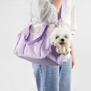 portable pet travel bag with shoulder strap, view 2 - MRSLM