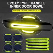 Carbon fiber car door handle protector stickers, view 9 - MRSLM