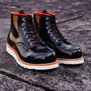 handmade Goodyear black ankle boots, view 3 - MRSLM