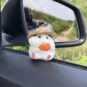 hamster dashboard doll car decoration, view 3 - MRSLM